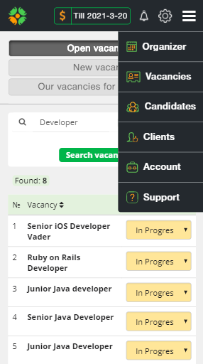 New adaptive mobile CleverStaff interface