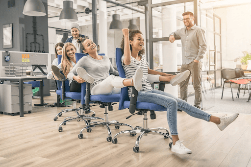 happy colleagues